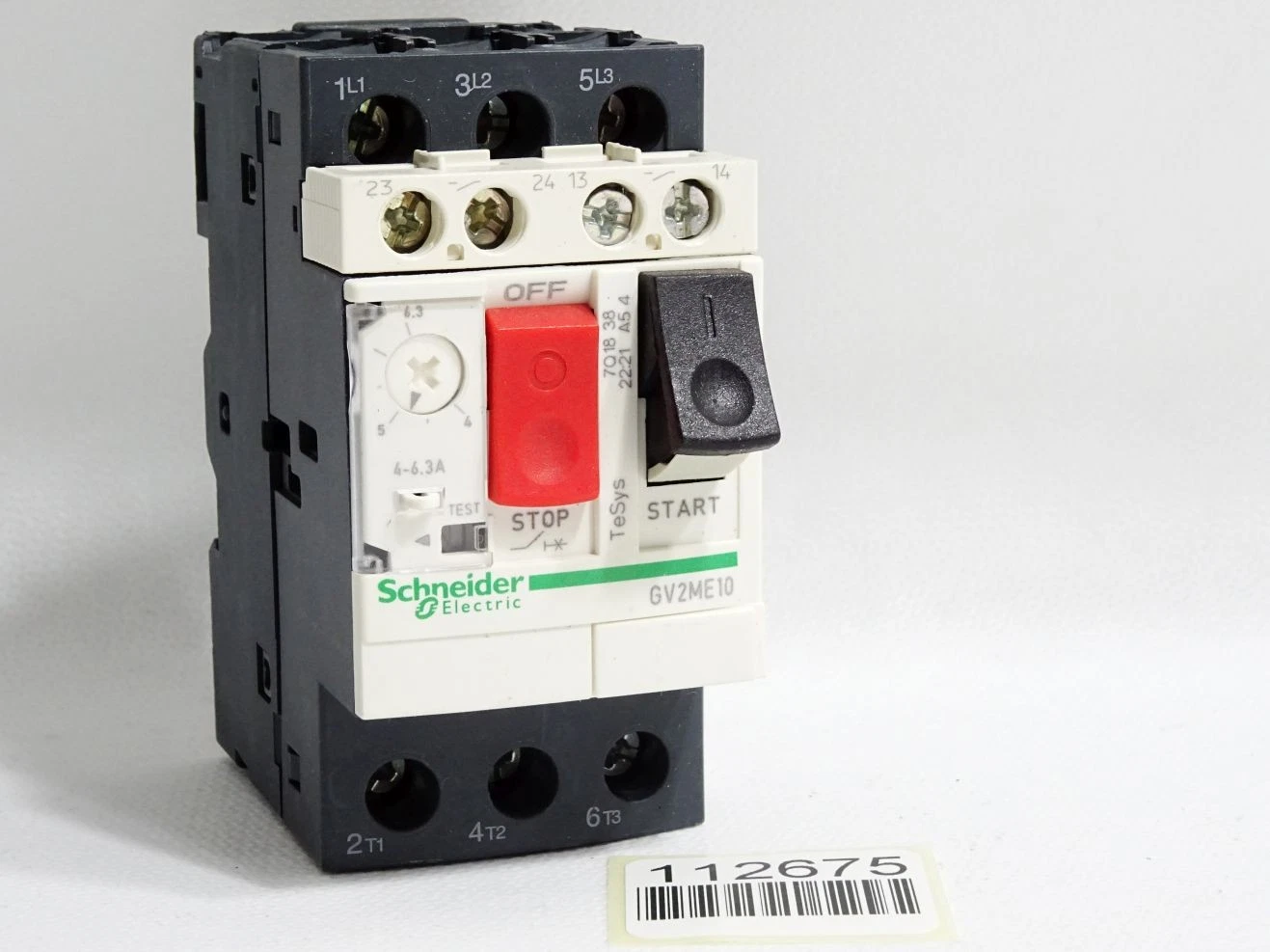 GV2ME10 3P 600V MANUAL MOTOR CIRCUIT BREAKER Schneider Electric