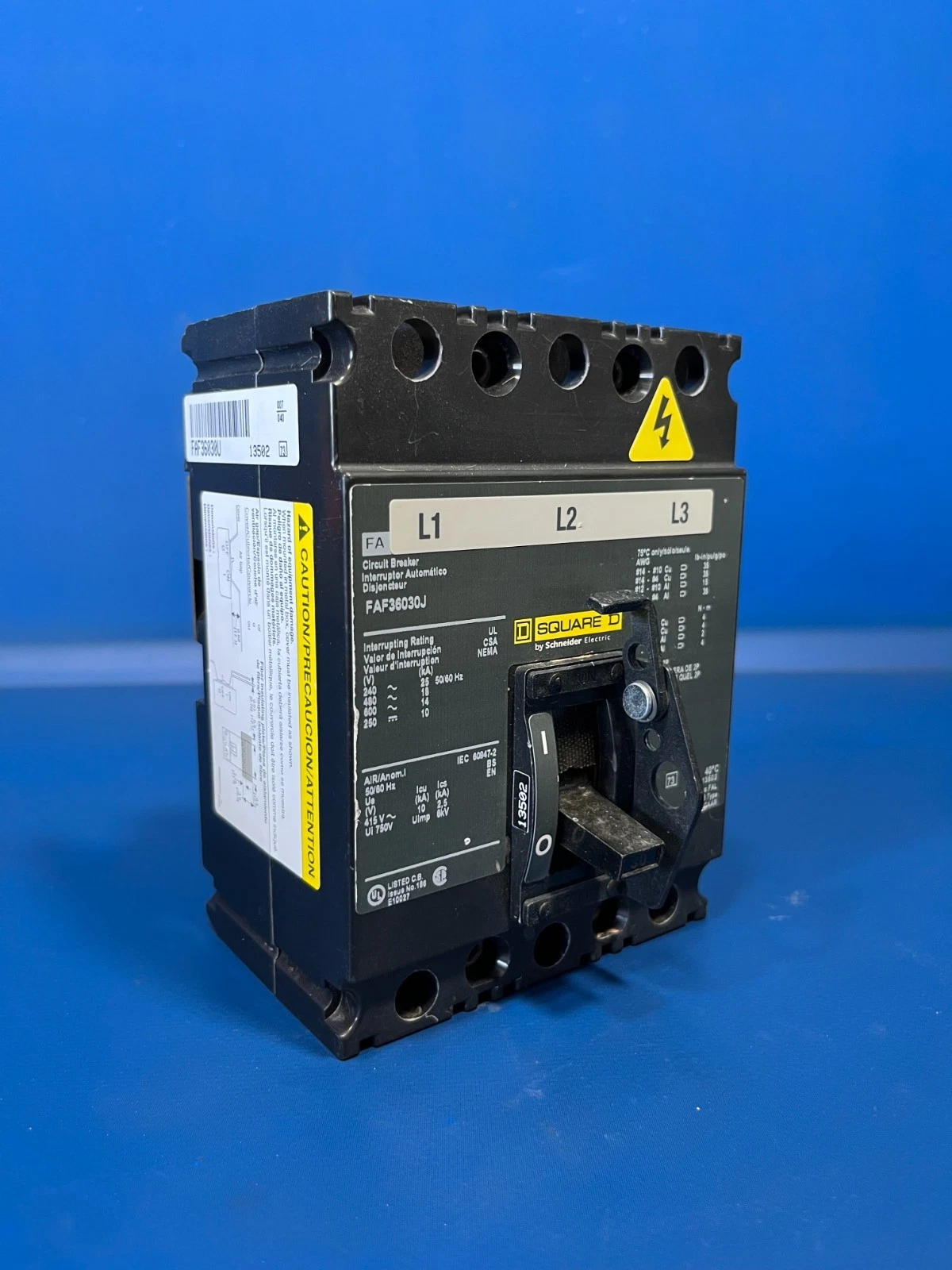 FAF36030J CIRCUIT BREAKER Schneider Electric